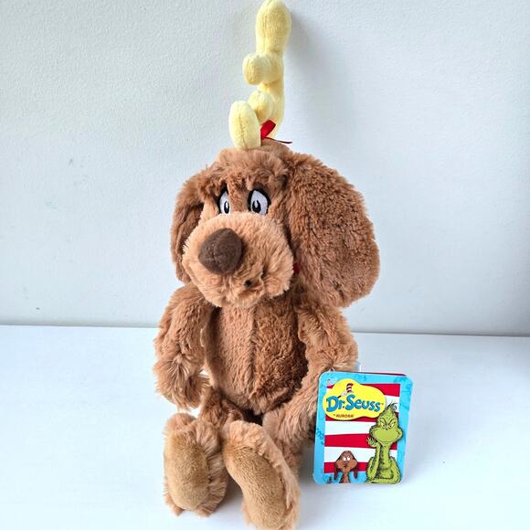 Dr. Seuss NEW How The Grinch Stole Christmas Max The Dog 16" Plush Aurora NWT - Picture 1 of 11